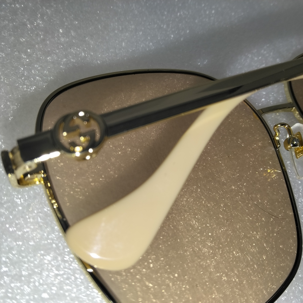 Gucci Gold Frame Sunglasses - Picture 2 of 7